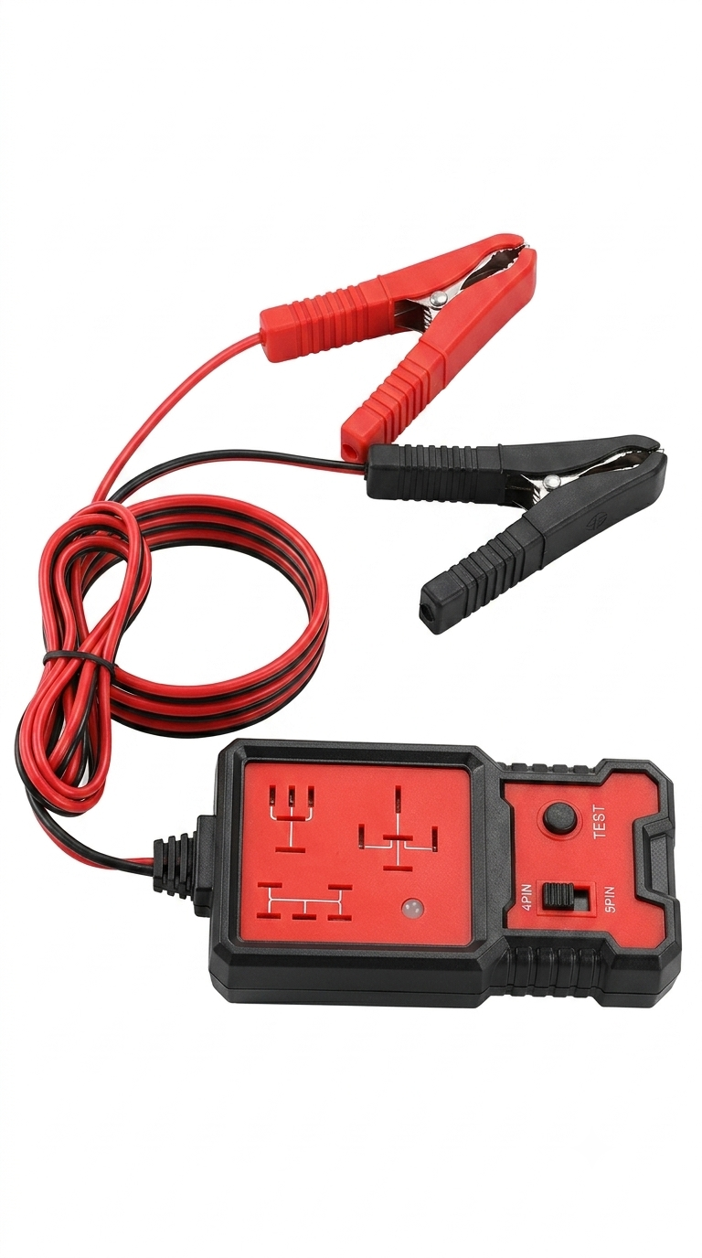 RelayCheck Pro™ – Comprobador Inteligente de Relés Automotrices 12V (4 y 5 pines)