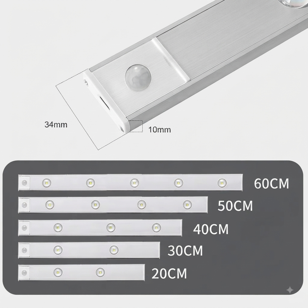 SensorLight Pro™ – Luz LED Inteligente e Inalámbrica con Sensor de Movimiento - Ilumina tu hogar sin obras ni cables molestos 💡✨