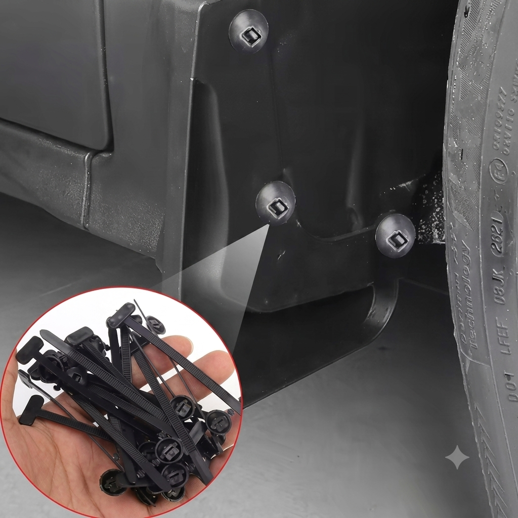 FixClip Pro™ – Kit de Abrazaderas tipo T de fijación universal de Nylon (100 unidades)