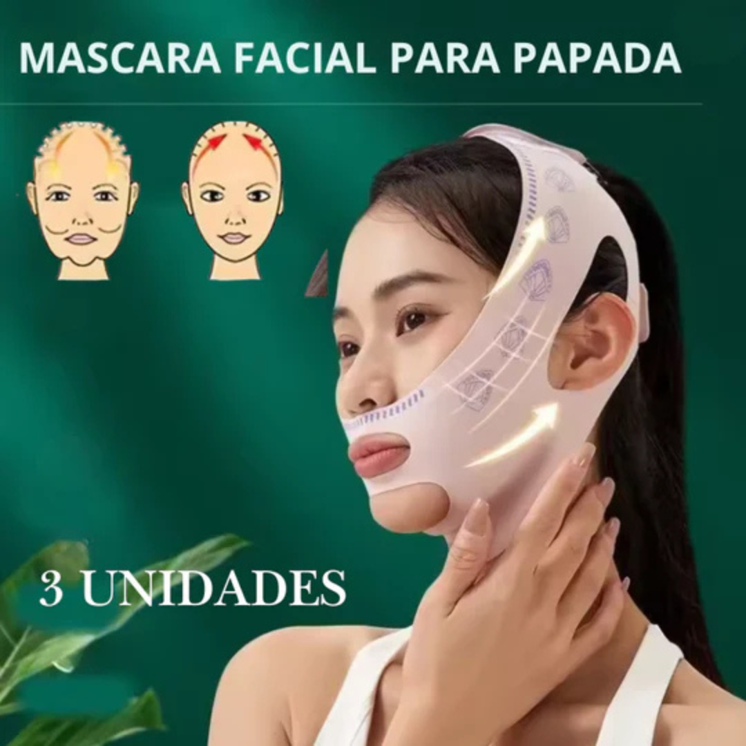 REAFIRMANTE FACIAL- Máscara para papada y Lifting (PACK DE 3 UNIDADES)