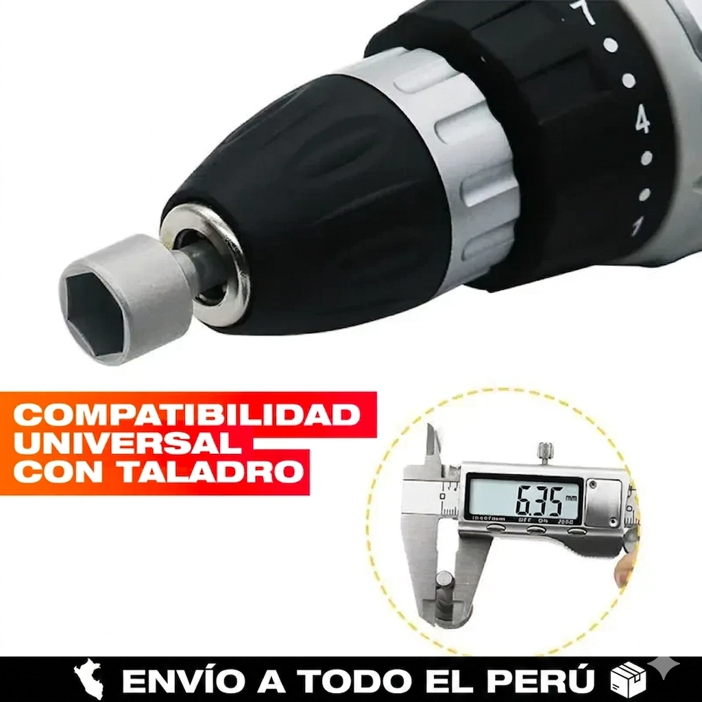 SET BOQUILLAS DE LLAVES HEXAGONALES(14 UNIDADES)