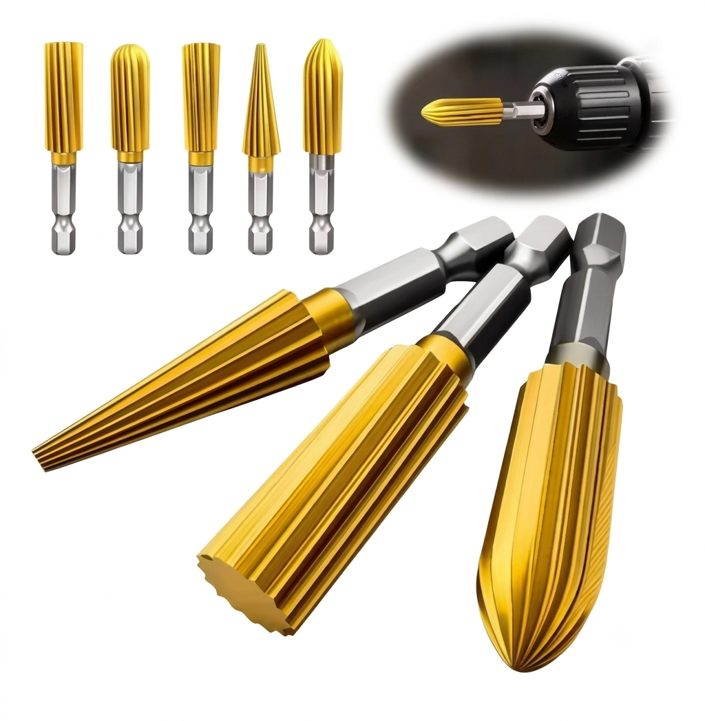 MaxGrind™ - Set Premium de Fresas Rotativas de Carburo de Alta Resistencia (5 pcs)