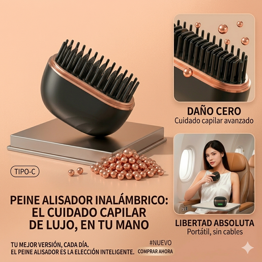 Peine Alisador Portátil Recargable – Alisa y Cuida tu Cabello