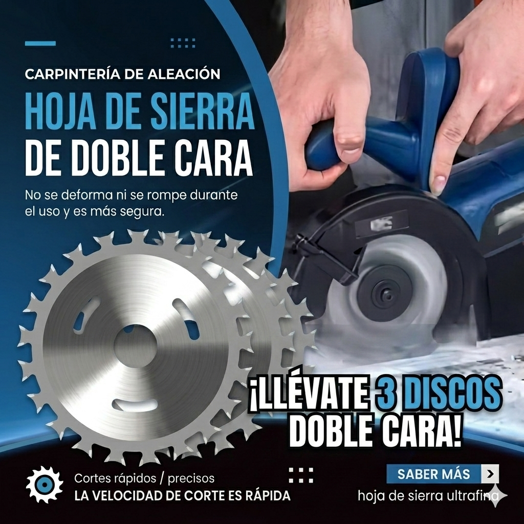 DISCOS DOBLE CARA⚙️-Cortes Más Limpios, Rápidos y Precisos