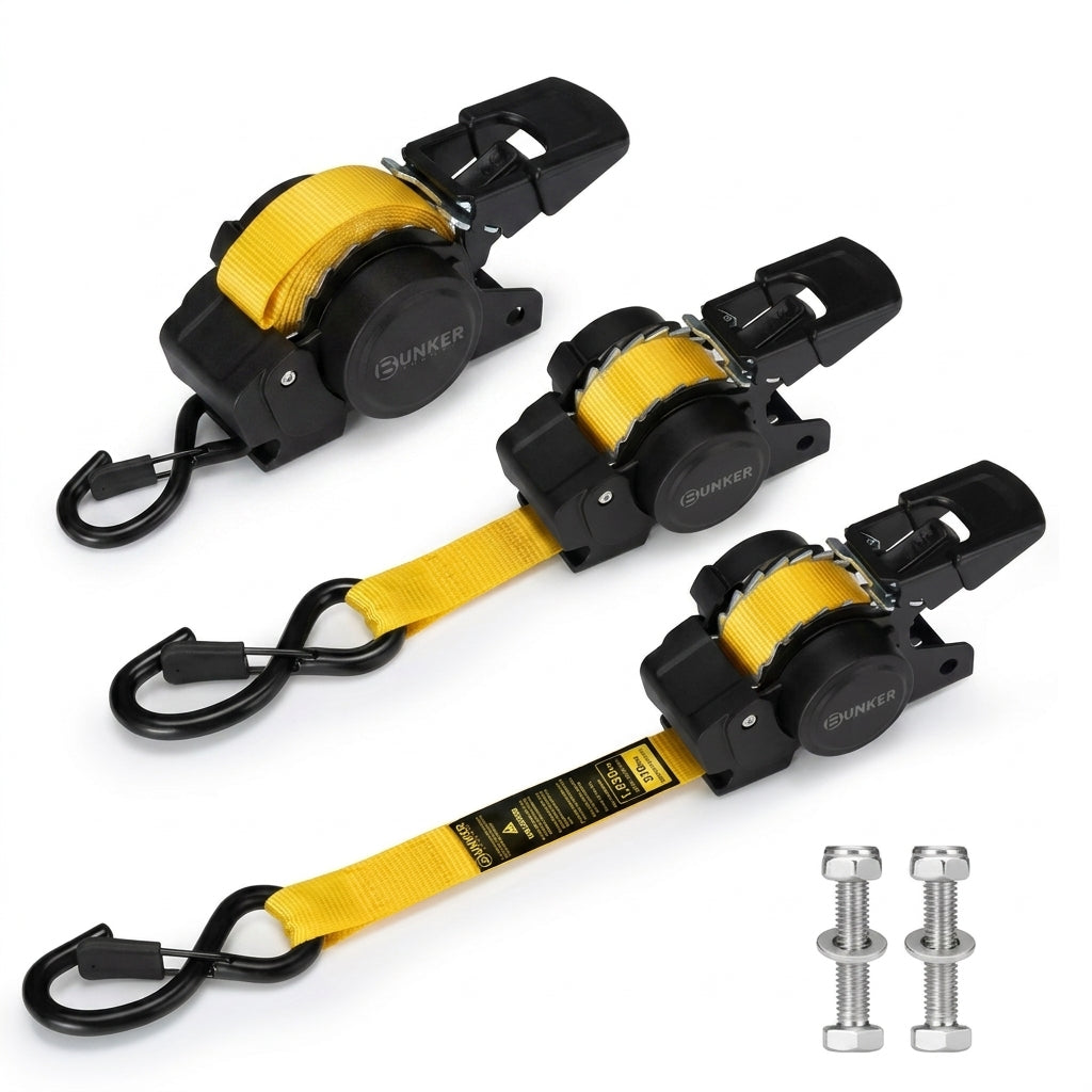 Correas de Amarre Retráctiles Automáticas Pro™ – 3 Metros | 700 Kg de Resistencia (1 unidad)