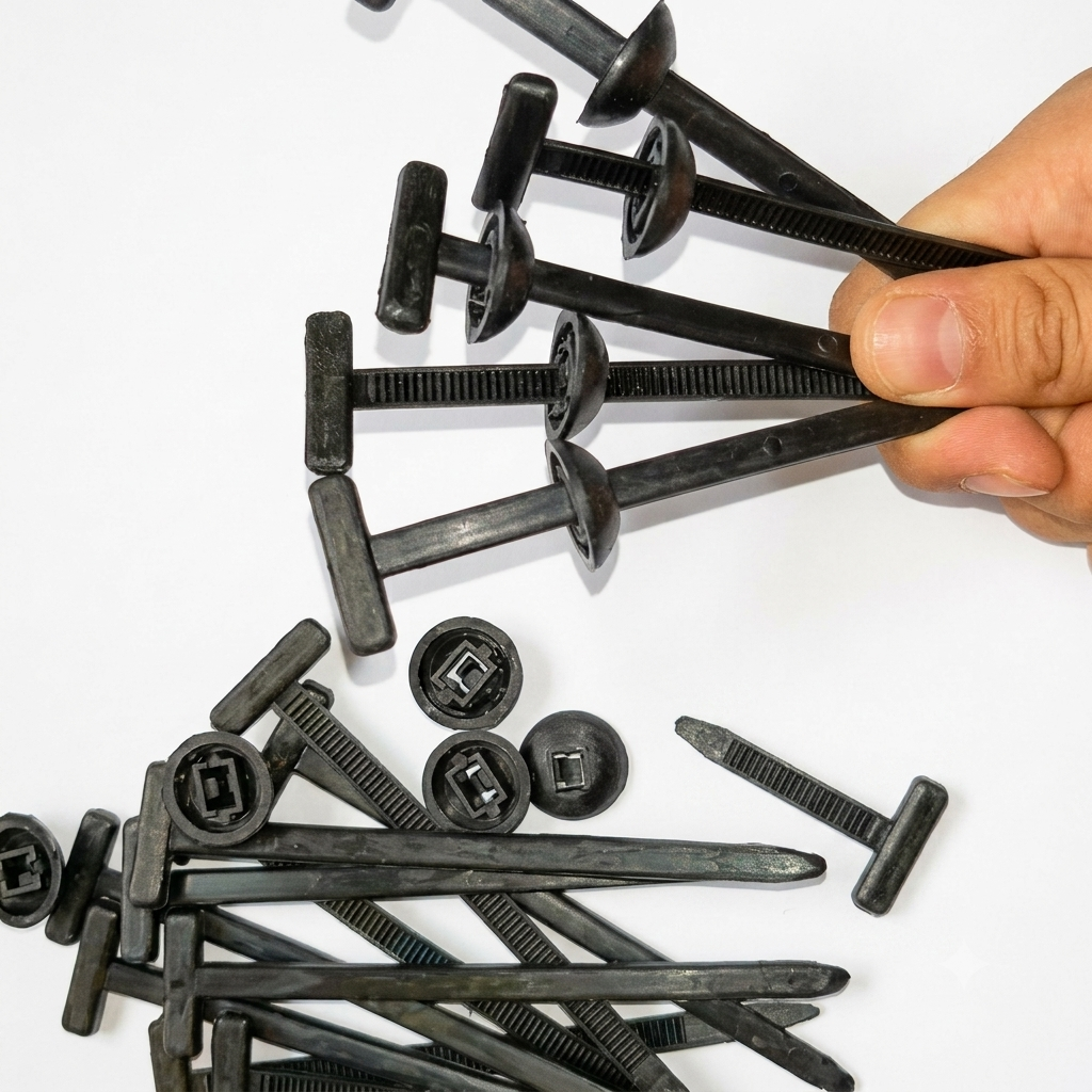 FixClip Pro™ – Kit de Abrazaderas tipo T de fijación universal de Nylon (100 unidades)