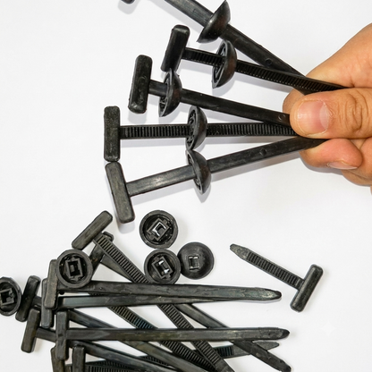 FixClip Pro™ – Kit de Abrazaderas tipo T de fijación universal de Nylon (100 unidades)