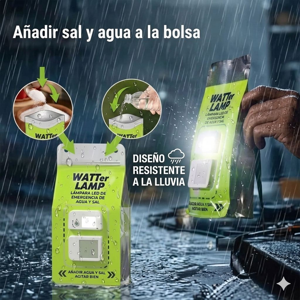 AquaLight- LAMPARA DE AGUA SALADA🌊