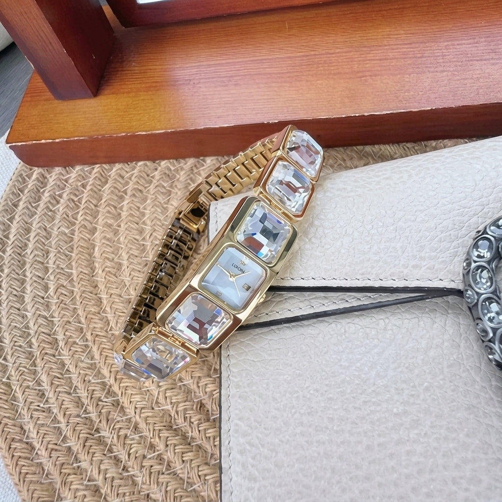 Reloj de cristal de lujo para mujer✨: Colección Royal Crystal - Elegancia Imponente y Destello de Gemas💎