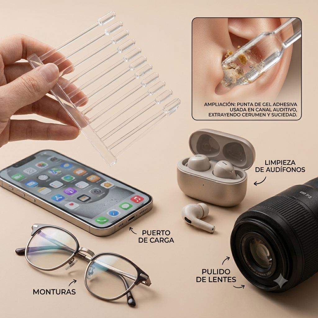 PureGel Stick™ – Kit de Varitas Limpiadoras Adhesivas Multiusos de Precisión (24 unidades)