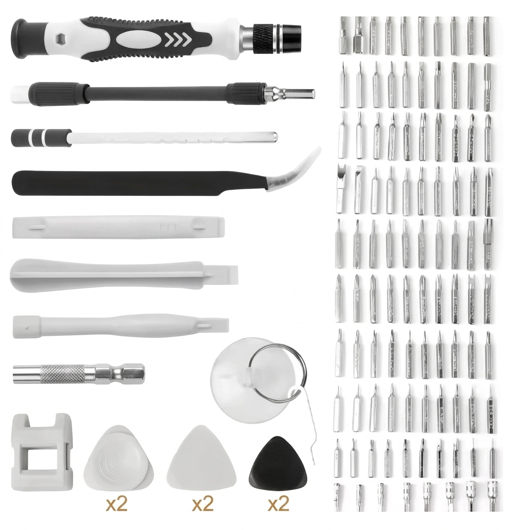 TechFix Pro™ - Kit de Destornilladores de Precisión Magnéticos 115 en 1