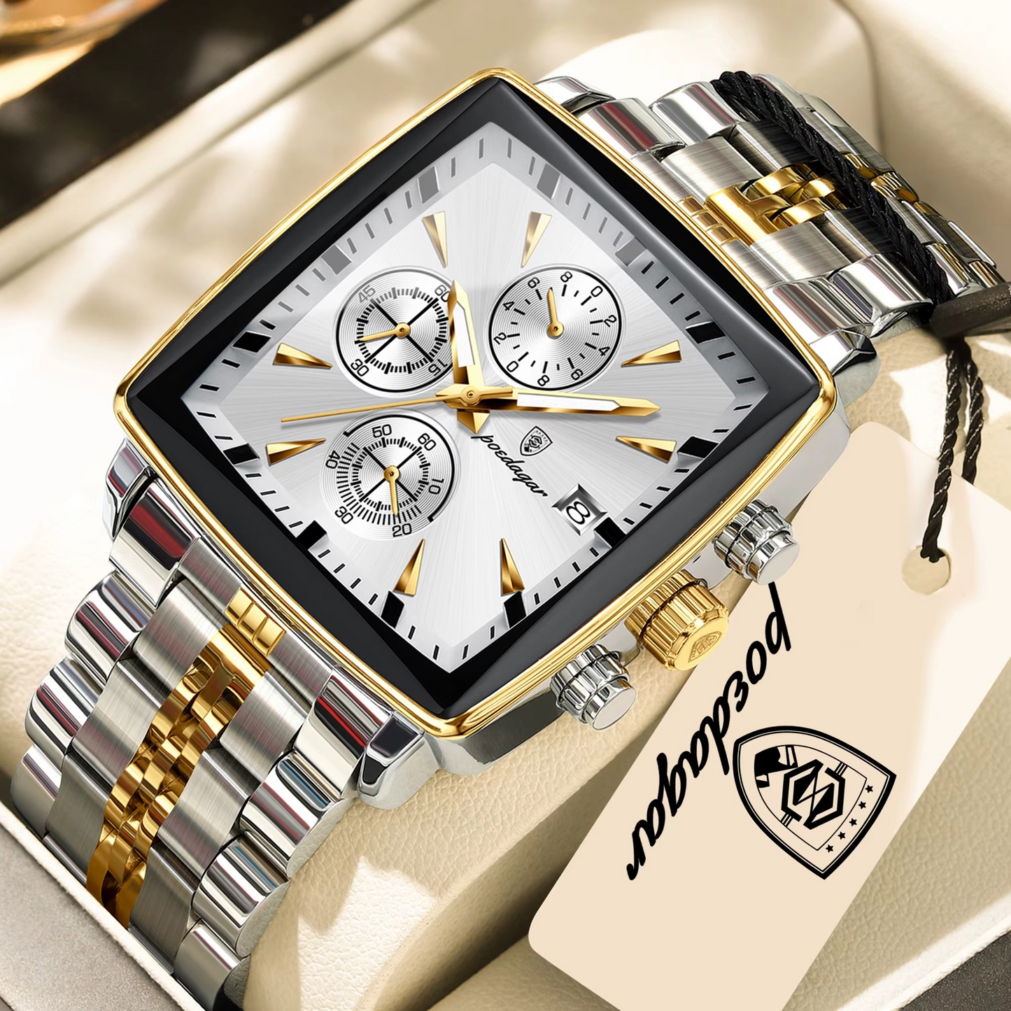 ⌚ RELOJ GOLDEN WHITE DE LUJO – El Poder Se LLeva en la Muñeca💪