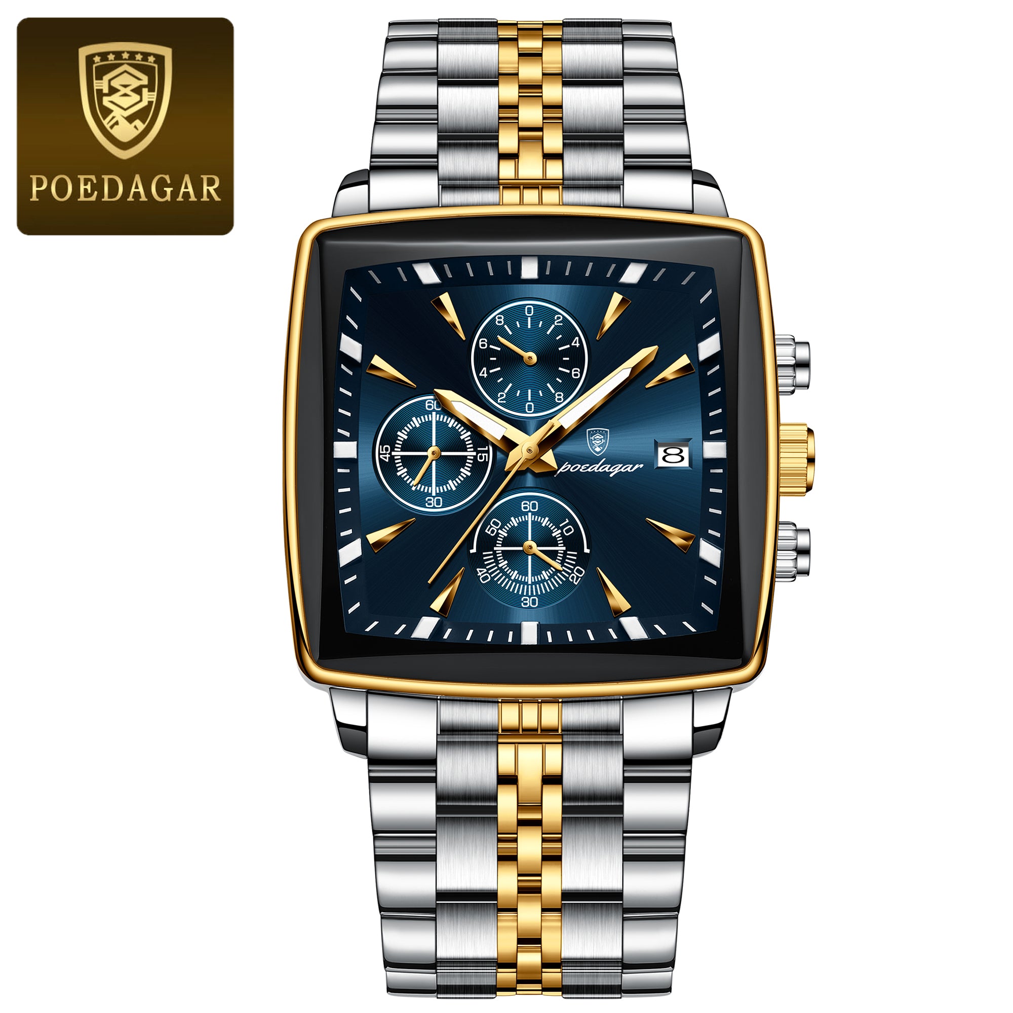 ⌚ RELOJ GOLDEN BLUE DE LUJO – El Poder Se LLeva en la Muñeca💪