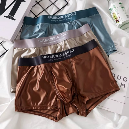 BOXER SATEN DE SEDA DE HIELO(PACK DE 3 UNIDADES)