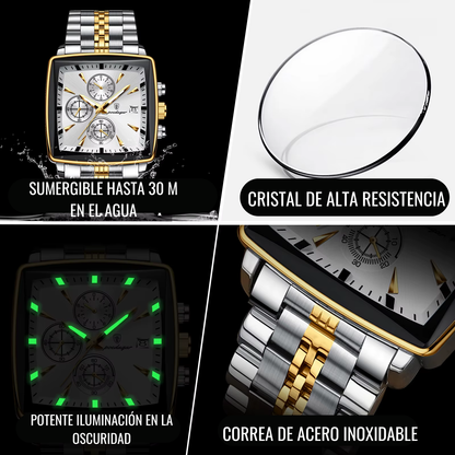 ⌚ RELOJ GOLDEN WHITE DE LUJO – El Poder Se LLeva en la Muñeca💪