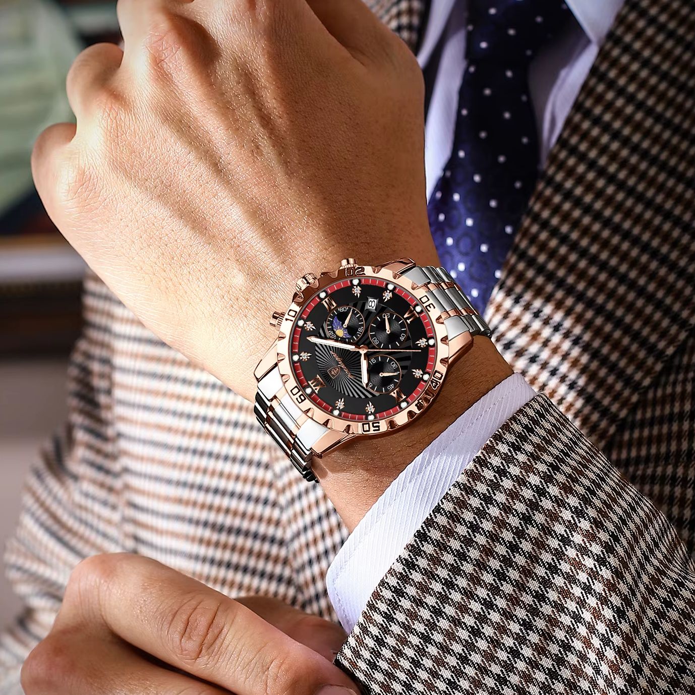 💎⌚Reloj de lujo Poedagar Imperial- Tu Tiempo, Tu Imperio🔱