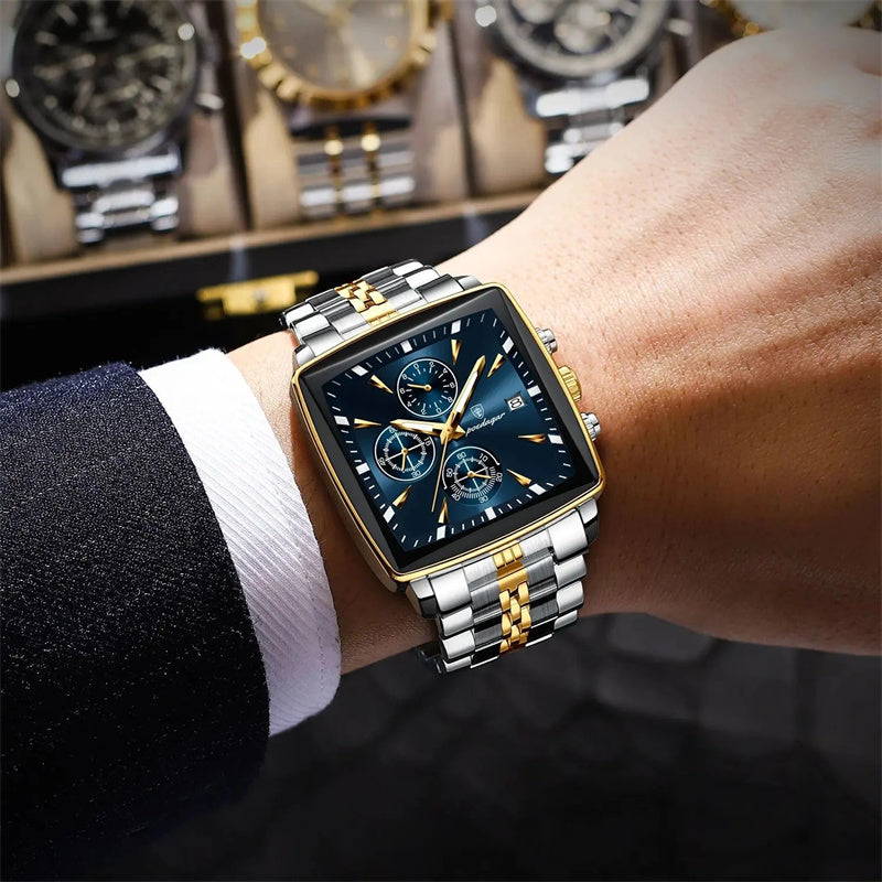 ⌚ RELOJ GOLDEN BLUE DE LUJO – El Poder Se LLeva en la Muñeca💪