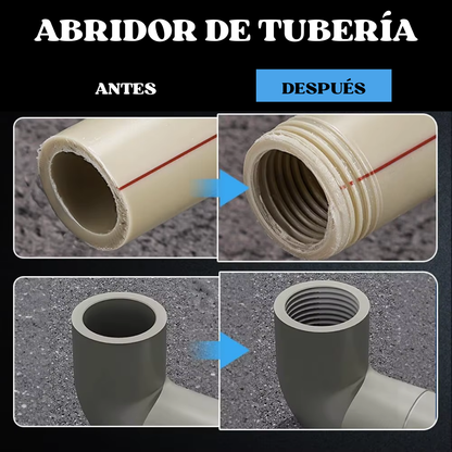 PACK DE HERRAMIENTA DE ROSCADO PARA TUBERÍA(1/2" y 3/4")