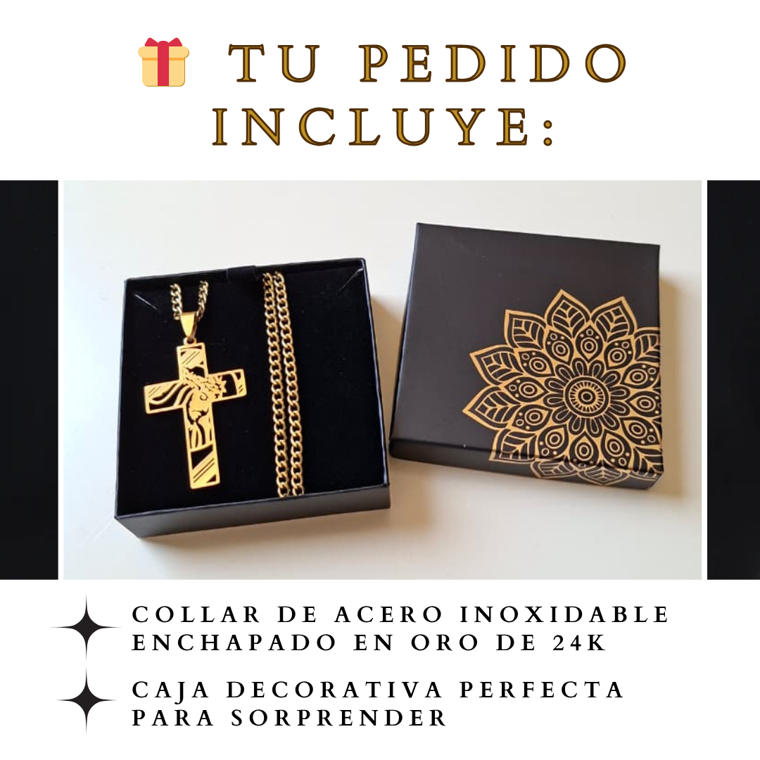 ✝️ Cruz Imperial Dorada – Un símbolo de fe que impone respeto