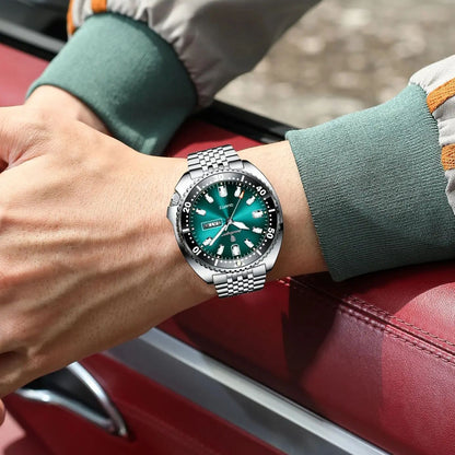⌚ RELOJ DE LUJO POEDAGAR GREEN POWER💪