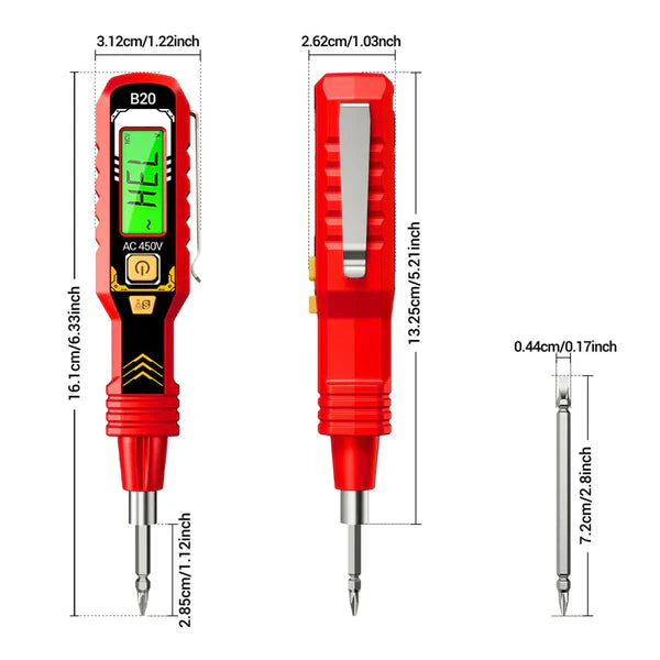 DETECTOR DE VOLTAJE SIN CONTACTO CON ALERTA INTELIGENTE🔊